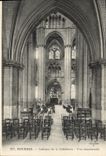 VINTAGE POSTCARD Interior Bourges Of the Cathedral Seen Transverse