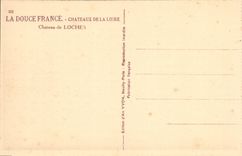 VINTAGE POSTCARD Loire ch4ateau Castle Of Loaches