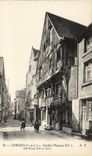 VINTAGE POSTCARD Chinon Old women Houses