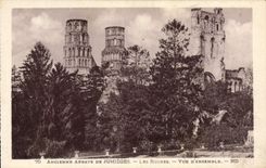 VINTAGE POSTCARD Old Abbey De Jumieges Ruins Overall picture