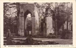 VINTAGE POSTCARD Old Abbey De Jumieges Remainders of the chorus and the Gothic vaults