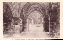 VINTAGE POSTCARD Old Abbey De Jumieges Entered of the abbey