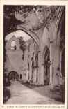VINTAGE POSTCARD Ruins Of the Abbey De Jumieges Nave of the church