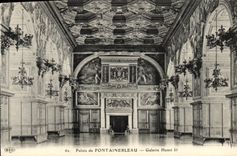 CPA Palais De Fontainebleau Galerie Henri II