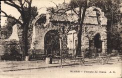 VINTAGE POSTCARD Nimes Temple Of Diane