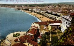 CPA Nice Bale Des Anges Vue Prise Du Chateau