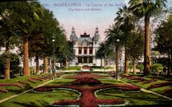 CPA Monte Carlo Le Casino Et Les Jardins