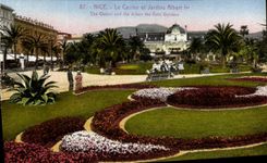 VINTAGE POSTCARD Nice the Casino And Gardens Albert 1st