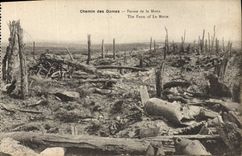 CPA Chemin Des Dames Ferme de la Motte Militaria