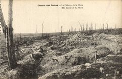 CPA Chemin Des Dames Le chateau de la Motte Militaria
