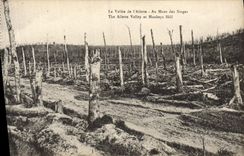 CPA La Vallee De l'Ailette Au Mont Des Singes Militaria