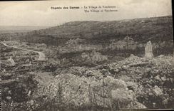 CPA Chemin Des Dames Le Village De Vaudesson Militaria