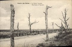CPA Chemin Des Dames La Ferme Vauxrain Militaria