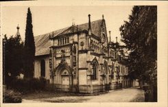 VINTAGE POSTCARD Aix Les Bains the Abbey D' Hautecombe Frontage
