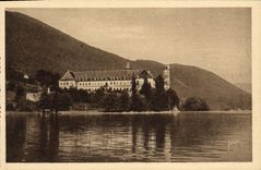VINTAGE POSTCARD Aix Les Bains the Abbey D' Hautecombe