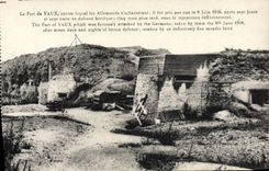 VINTAGE POSTCARD Fort de Vaux Militaria