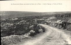 VINTAGE POSTCARD the Ravine Of the Lady Calls the Ravine Of Dead Militaria