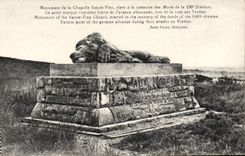 VINTAGE POSTCARD Monument Of the Vault Sainte Fine Militaria