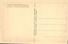 CPA Saint Thegonnec Le calvaire et l'ossuaire