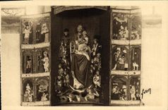 VINTAGE POSTCARD Holy Thegonnec Tryptique Of the Virgin