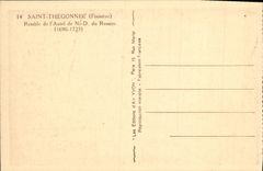 CPA Saint Thegonnec Retable De l'Autel De ND du Rosaire