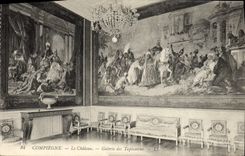 CPA Compiegne Le Chateau Galerie Des Tapisseries