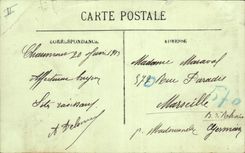 VINTAGE POSTCARD Chaumont Places De I' Town hall