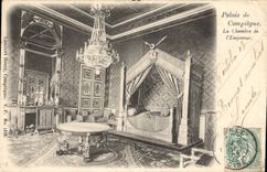 CPA Palais De Compiegne La chambre de l'empereur