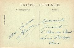 POSTAL Compiegne de la VENDIMIA el parque y el castillo