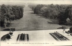 CPA Compiegne Vue Sur Le Parc Prise De La Terrasse du chateau