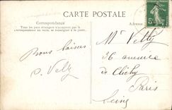 Ataque frontal de Compiegne de la POSTAL de la VENDIMIA del parque
