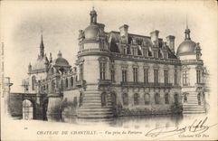 VINTAGE POSTCARD Castle Of Chantilly Seen from Of the Floor