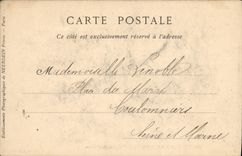 VINTAGE POSTCARD Castle Of Chantilly Seen from Of the Floor