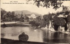 CPA Nice La Grotte Du Jardin Albert 1er