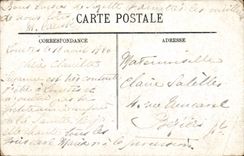 Vista pesada de la POSTAL de la VENDIMIA hacia el castillo