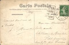 VINTAGE POSTCARD Beg Meil Villa at the edge of the Strike