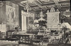 VINTAGE POSTCARD Dreux Castle D' Anet Room of the guards