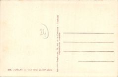 VINTAGE POSTCARD Old Sarlat Hotel Of 15th