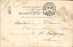 El Ti Chansonniou de la POSTAL de la VENDIMIA la casa de Theodore Botrel tiene puerto blanco