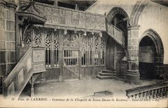 CPA Lannion Interieur De La Chapelle De Notre Dame De Kerfons Jube