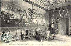CPA Palais De Fontainebleau Antichambre Des Appartements Du Pape