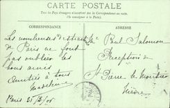 POSTAL Versalles de la VENDIMIA el ataque frontal del castillo en el parque