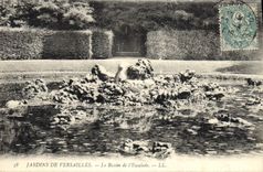 POSTAL Versalles de la VENDIMIA el lavabo de subir