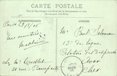 POSTAL Versalles de la VENDIMIA el lavabo de subir