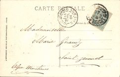 CPA Marseille Le Chateau Et Les Iles Du Frioul Coucher de soleil