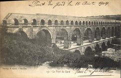 VINTAGE POSTCARD the Bridge Of Gard