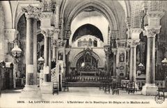 CPA La Louvesc L'Interieur De La Basilique St Regis Et Le Maitre Autel