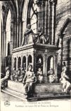 VINTAGE POSTCARD the Abbey Of St Denis Tomb of Louis XII and Anne of Brittany
