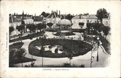 VINTAGE POSTCARD Langres Henriot Public garden
