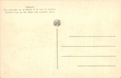 Opinión de Verdún de la POSTAL de la VENDIMIA sobre la Mosa y el muelle del londre